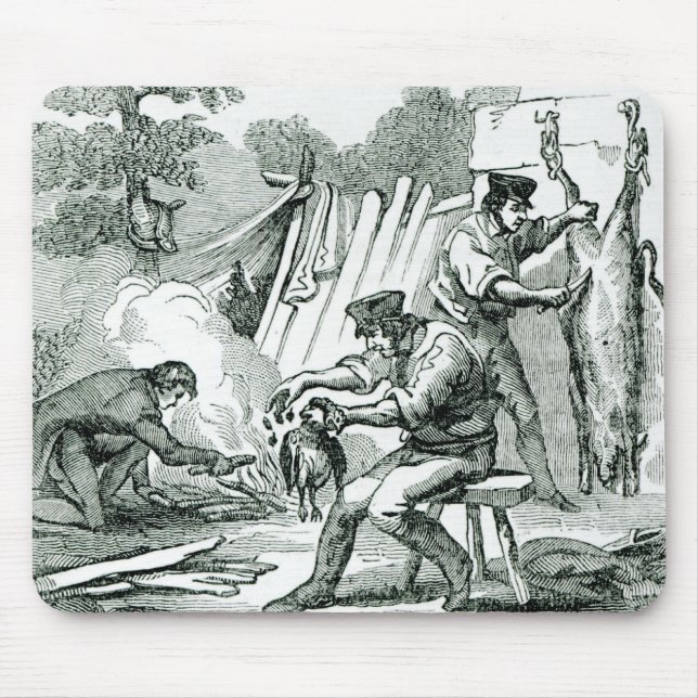 A camp Kitchen, 1856 Mouse Pad (Front)