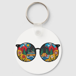 A Camping Adventure Key Ring
