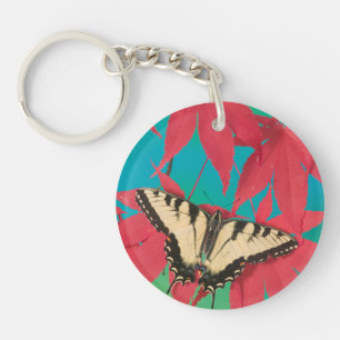 A Canadian Tiger Swallowtail Butterfly Key Ring
