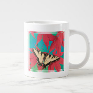 A Canadian Tiger Swallowtail Butterfly Large Coffee Mug