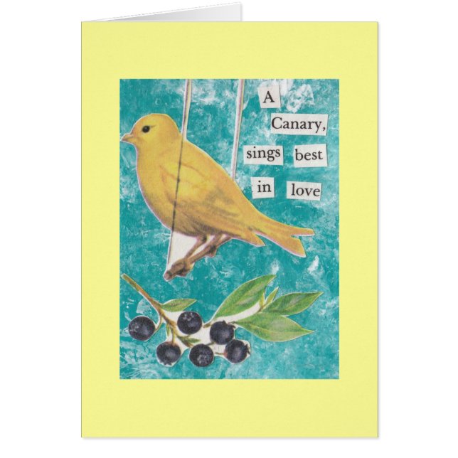 A Canary, Sings Best in Love (Front)