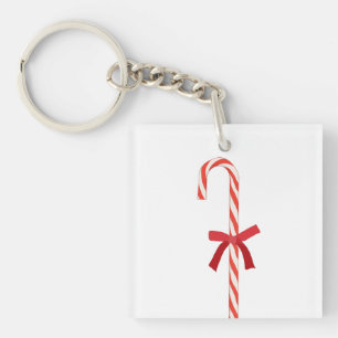 A Candy Cane Key Ring