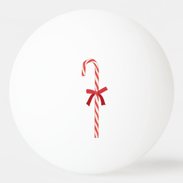 A Candy Cane Ping Pong Ball (Front)