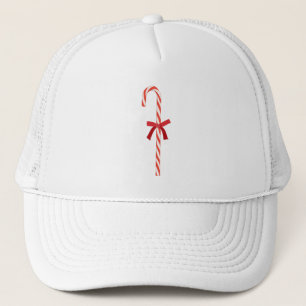 A Candy Cane Trucker Hat