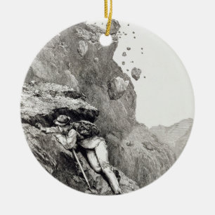 A Cannonade on the Matterhorn, 1862, from 'The Asc Ceramic Ornament