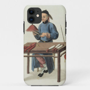 A Cap Maker, plate 51 from 'The Costume of China', iPhone 11 Case