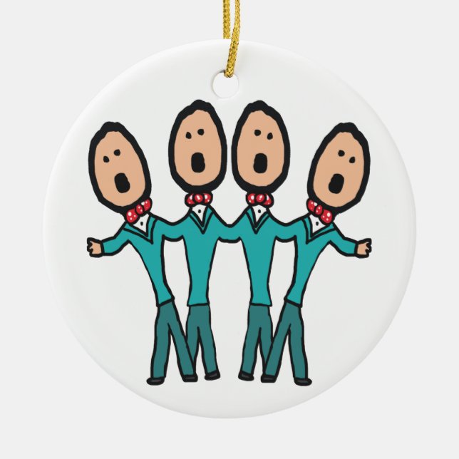 A Cappella Ceramic Ornament (Front)