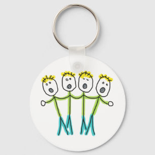 A Cappella Stickmen Key Ring