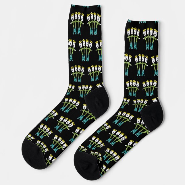 A Cappella Stickmen Socks (Left)