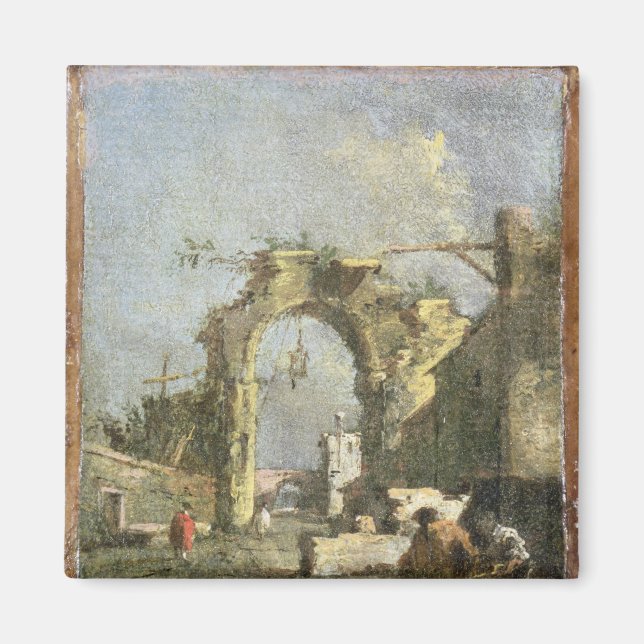 A Capriccio - Ruins, 18th century Magnet (Front)