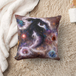 A Captivating Abstract Galactic Nebula Cushion