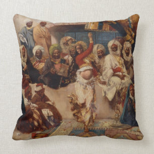 A Captive Audience, 1883 (oil on canvas) Cushion