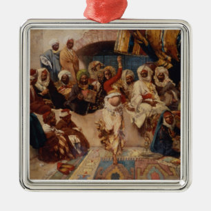 A Captive Audience, 1883 (oil on canvas) Metal Ornament