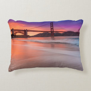 A capture of San Francisco's Golden Gate Bridge Decorative Cushion