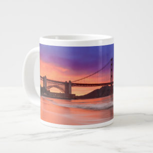 A capture of San Francisco's Golden Gate Bridge Large Coffee Mug
