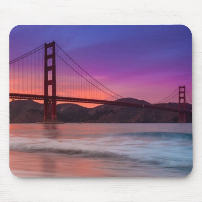 A capture of San Francisco's Golden Gate Bridge Mouse Pad (Front)