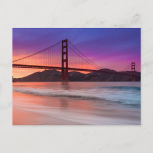 A capture of San Francisco's Golden Gate Bridge Postcard