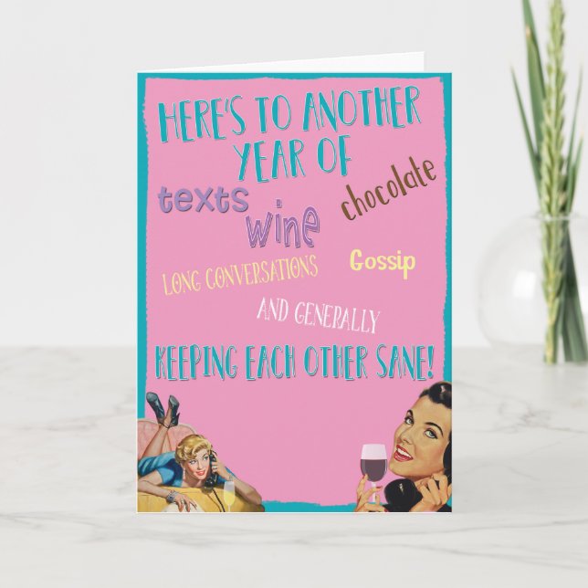 A card for a good friend (Front)