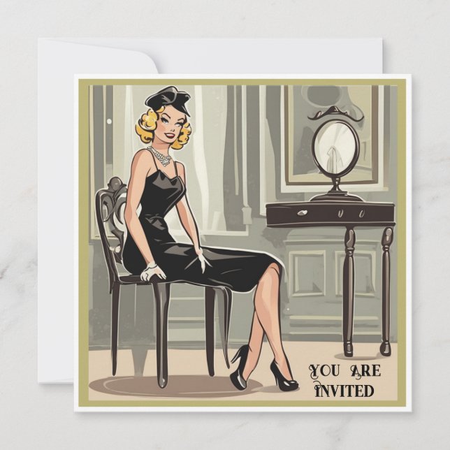 A Card in Vintage: Classic and Timeless LBD (Front)