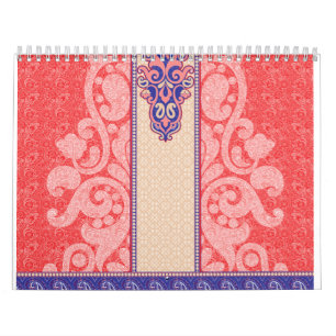 a card with a red heart on it calendar