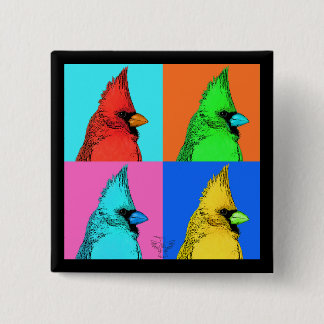 A Cardinal of a Different Colour 15 Cm Square Badge