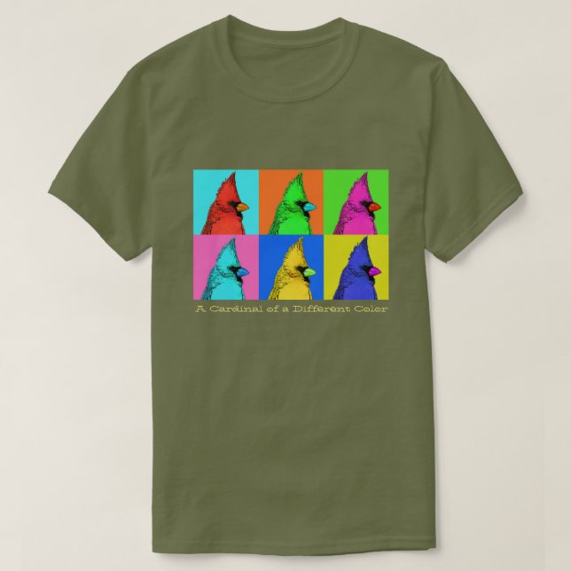 A Cardinal of a Different Colour T-Shirt (Design Front)