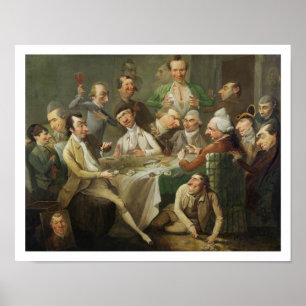 A Caricature Group, c.1776 (oil on canvas) Poster