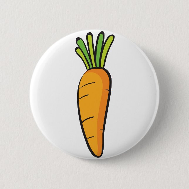 a carrot 6 cm round badge (Front)