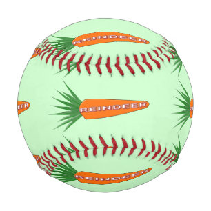 A Carrot for Christmas Reindeer Baseball