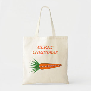 A Carrot for Christmas Reindeer Custom Shopping Tote Bag