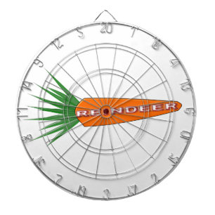 A Carrot for Christmas Reindeer Dartboard