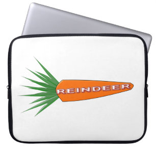 A Carrot for Christmas Reindeer Laptop Sleeve