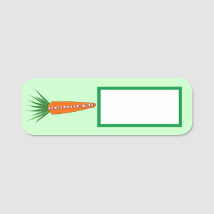A Carrot for Christmas Reindeer Name Tag