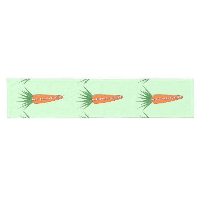 A Carrot for Christmas Reindeer Table Runner (Horizontal)