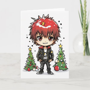 a cartoon christmas card