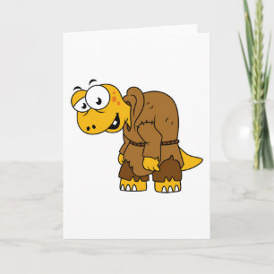 A Cartoon Dinosaur Hunchback. Card