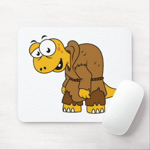 A Cartoon Dinosaur Hunchback. Mouse Pad