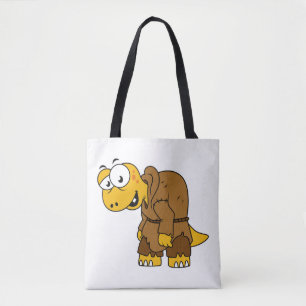A Cartoon Dinosaur Hunchback. Tote Bag