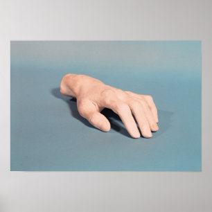 A cast of the hand of Frederic Chopin Poster