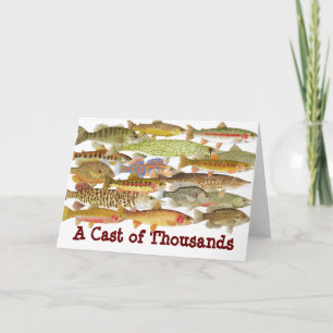 A Cast of Thousands- Humourous Fish Card