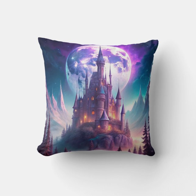 A Castle in Winter Cushion (Front)