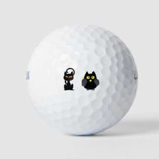 A Cat and An Owl Golf Balls