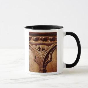 A cat and mouse, from a choir stall mug
