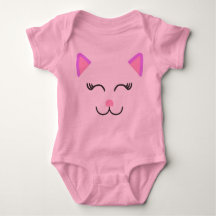 A cat baby bodysuit