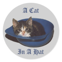 A Cat in a Hat Sticker