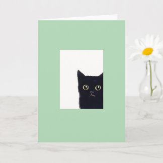 a cat in appearance card