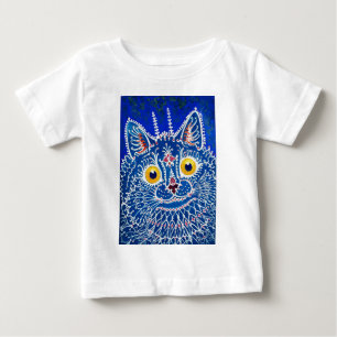 A cat in gothic style by Louis Wain Baby T-Shirt