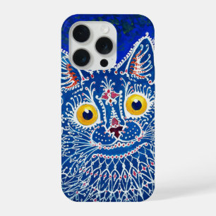 A cat in gothic style by Louis Wain iPhone 15 Pro Case