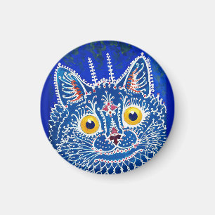 A cat in gothic style by Louis Wain Magnet
