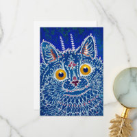 A Cat in Gothic Style by Louis Wain